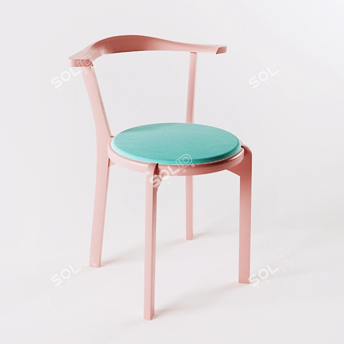 Hirashima Agile Chair: Sleek and Functional 3D model image 1