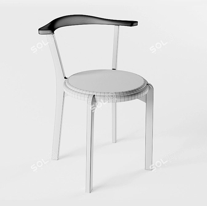 Hirashima Agile Chair: Sleek and Functional 3D model image 2