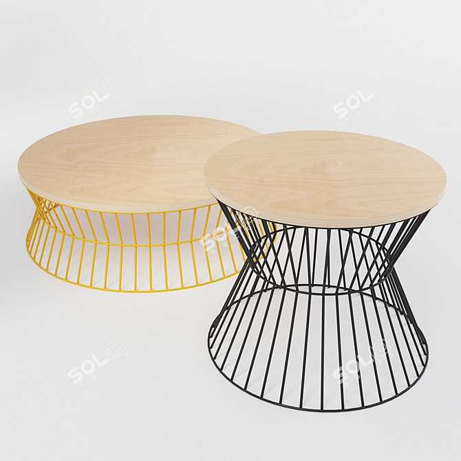 Elegant Modern Coffee Table 3D model image 2