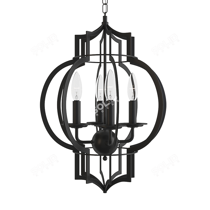 Title: Elegant Britop Bellona Pendant Chandelier 3D model image 1