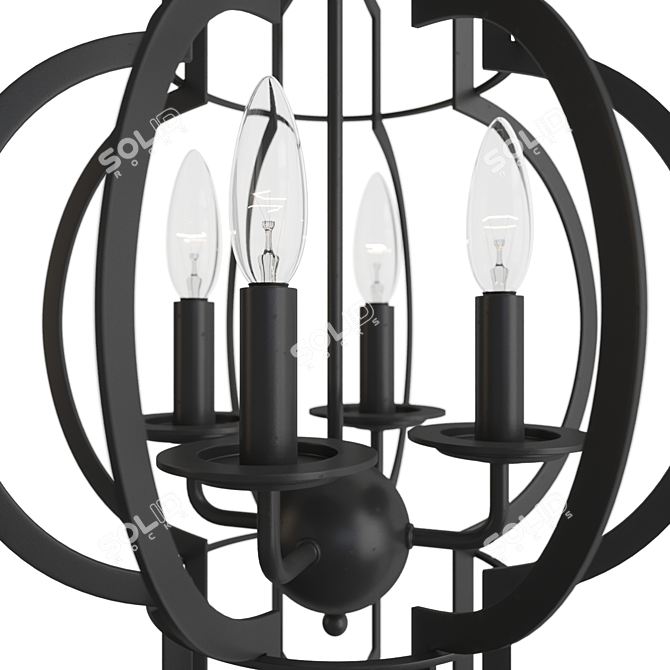 Title: Elegant Britop Bellona Pendant Chandelier 3D model image 2