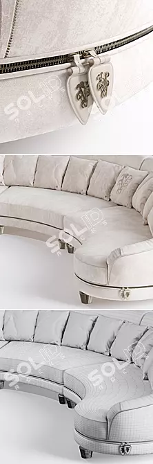 Elegant Visionnaire Chatam Sofa 3D model image 2