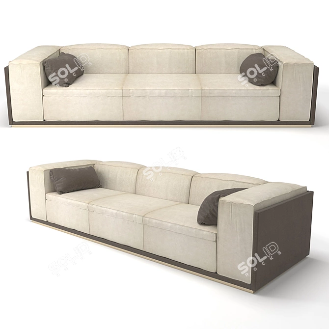 Luxury Overland Sofa 3D model image 1