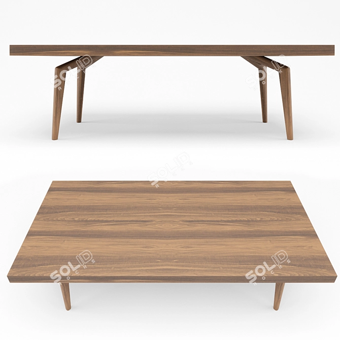 Barceloneta Dining Table 3D model image 1