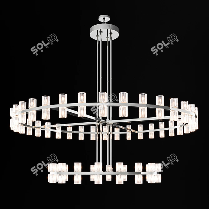 Luxury Coastal Chic Chandelier 3D model image 3