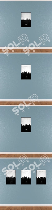 Artistic Wall Painting Set 3D model image 3