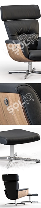 Alberta Salotti Evolution Relax Armchair 3D model image 2