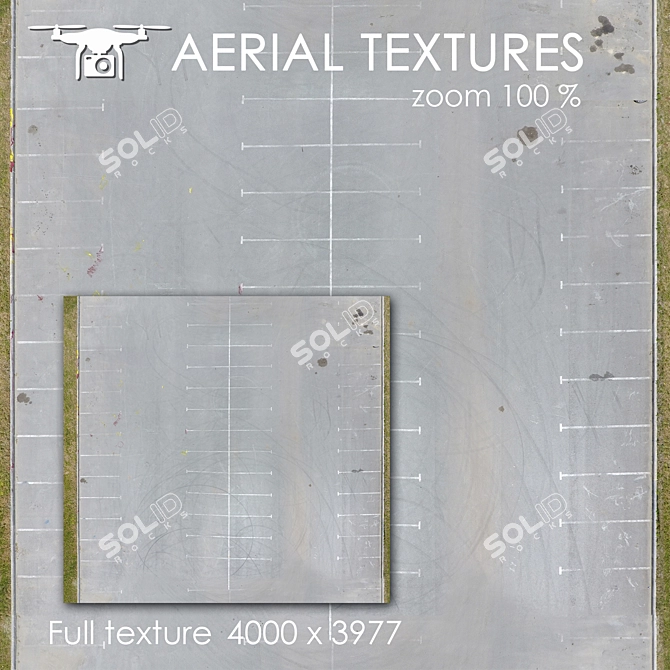 Seamless Aerial Exterior Texture 3D model image 1