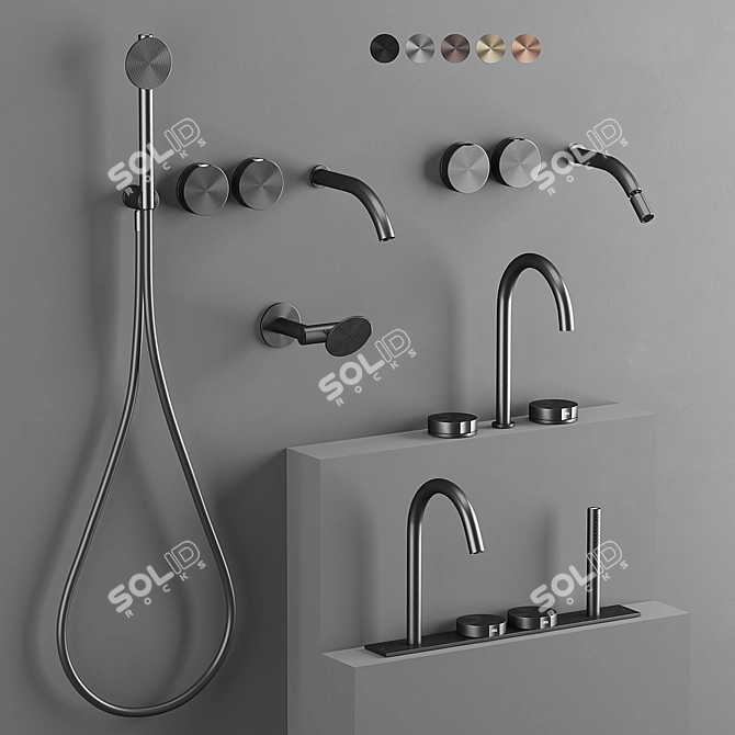 CEA Giotto: Stylish Faucet Collection 3D model image 1