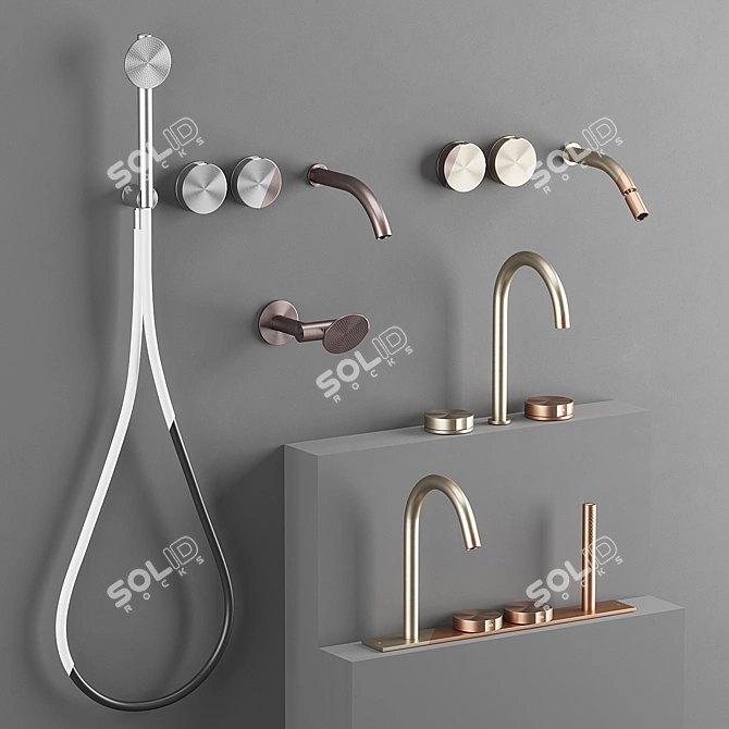 CEA Giotto: Stylish Faucet Collection 3D model image 2