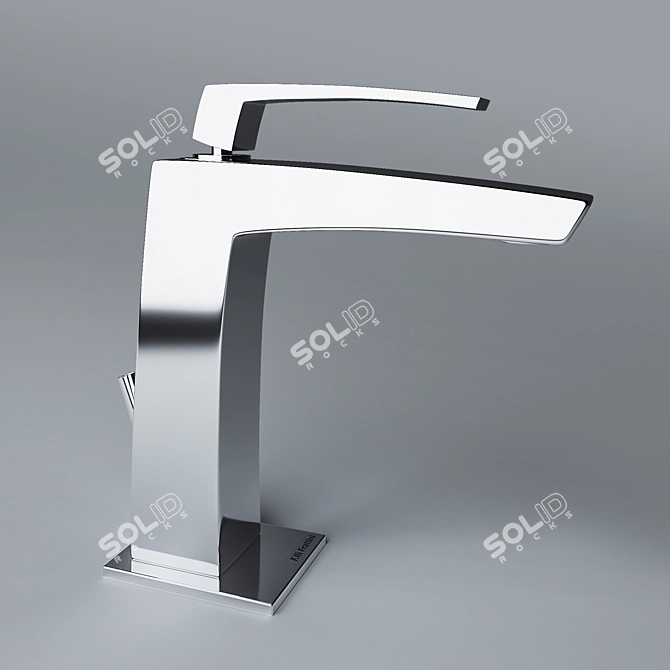 Elegant Frattini Chrome Faucet 3D model image 1