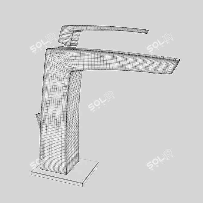 Elegant Frattini Chrome Faucet 3D model image 2