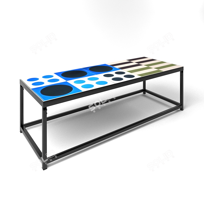 Vibrant Tiles Coffee Table 3D model image 2