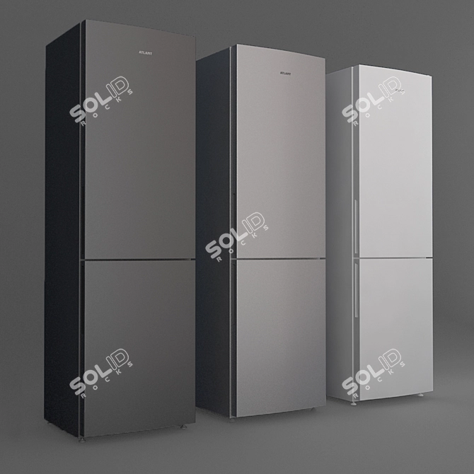 Title: ATLANT ADVANCE 4624: Spacious & Stylish Refrigerator 3D model image 1