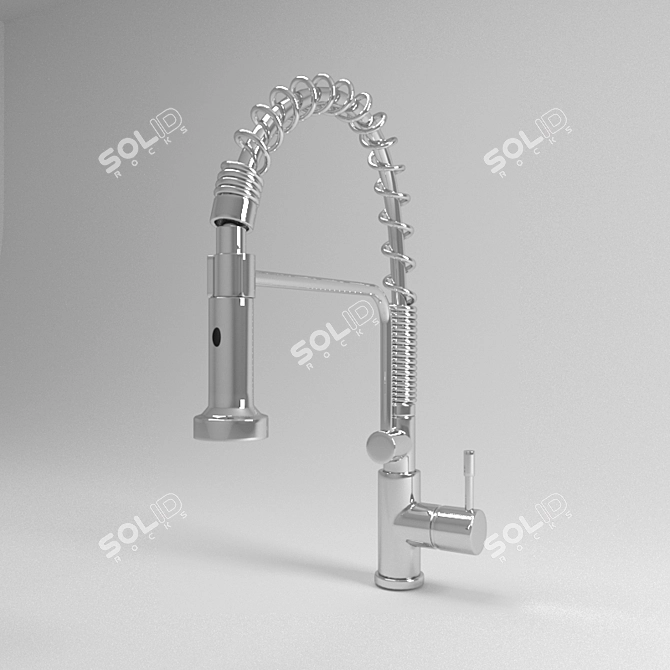 Stainless Steel Kitchen Mixer GF51-S 3D model image 2