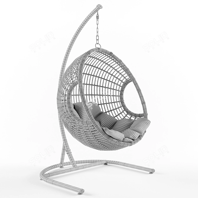 Palermo Rammus Pendant Chair - Ultimate Comfort 3D model image 2