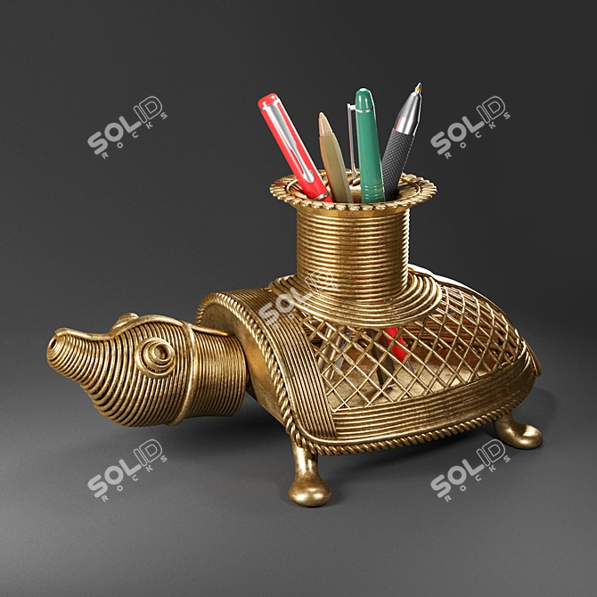 Elegant Desk Organizer 3D model image 1