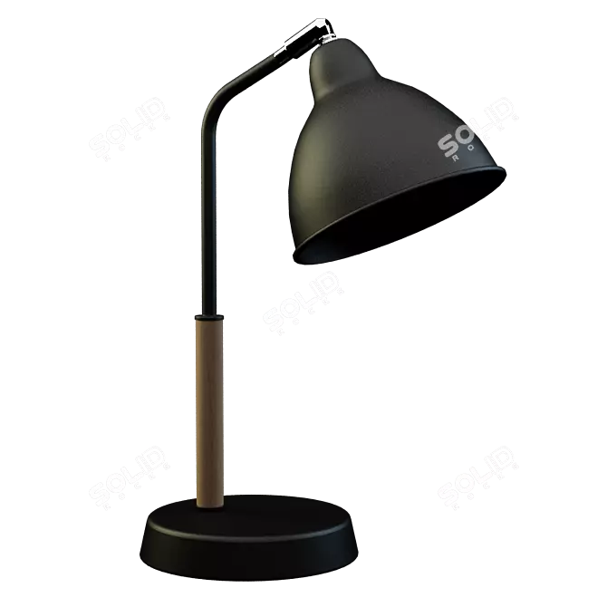 Modern Table Lamp: 38cm Height, 27cm Width 3D model image 1