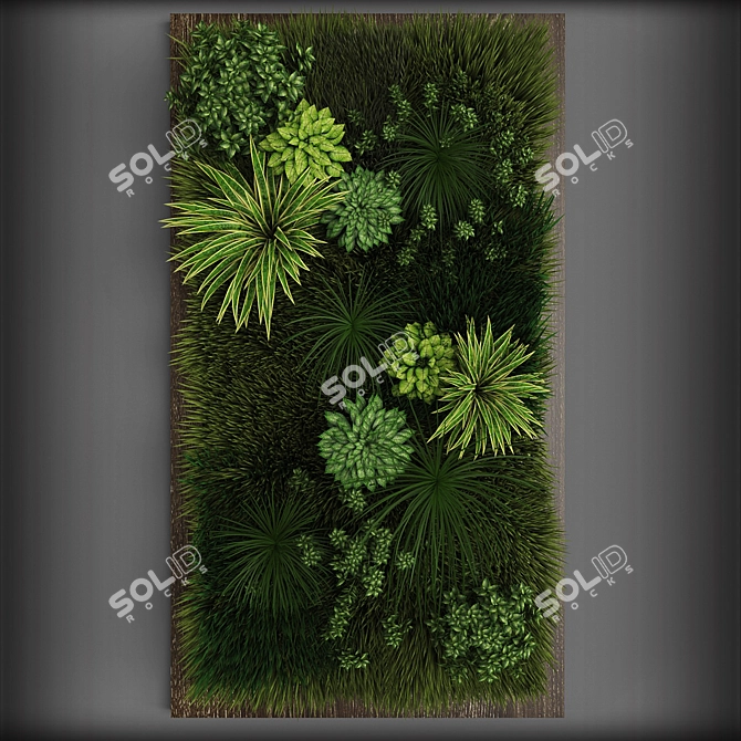 Vertical Oasis: Modern Greenery Solution 3D model image 1