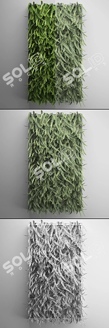 FERN Vertical Garden: Green Wall Decor 3D model image 3