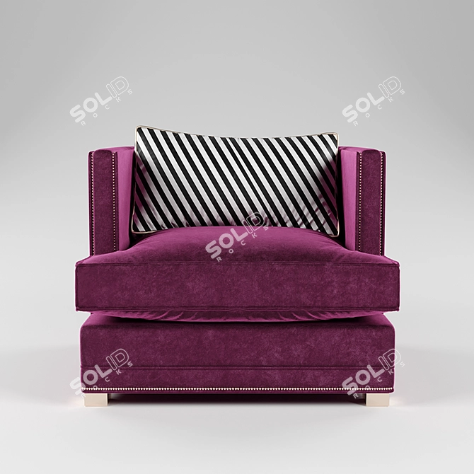 Sleek Design Armchair by SMdessins 3D model image 2