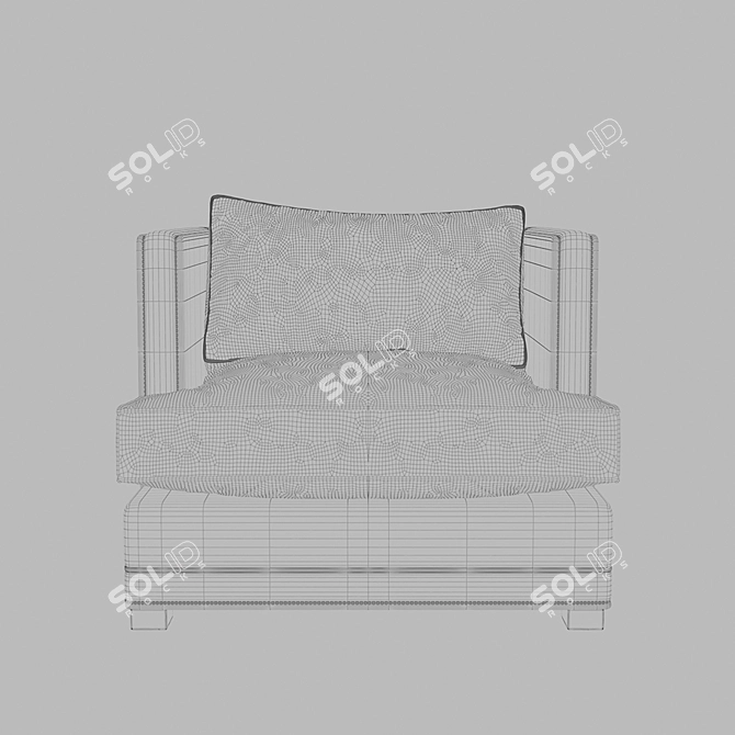 Sleek Design Armchair by SMdessins 3D model image 3