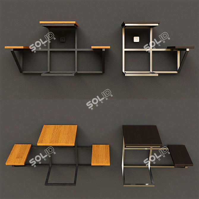 Modern Loft Coffee Tables 3D model image 1