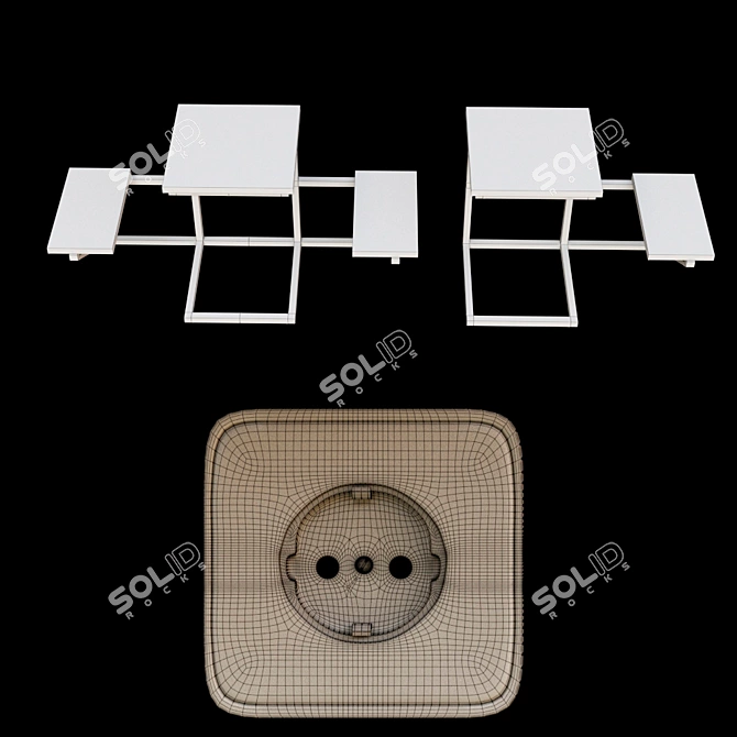 Modern Loft Coffee Tables 3D model image 3