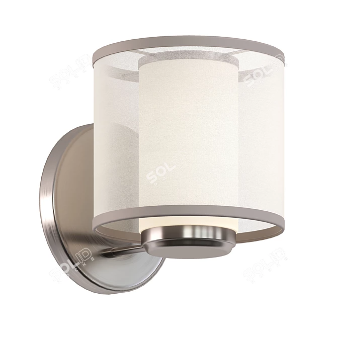 Kichler Saldana 1: Elegant Wall Sconce 3D model image 1