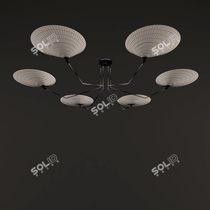 Luxury Lighting Fixture for Ceilings 3D model image 2
