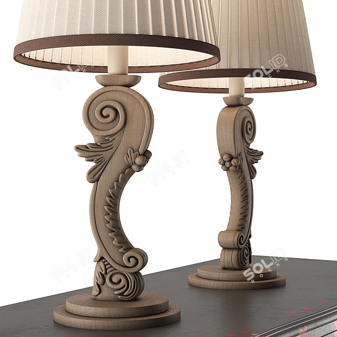 Vittorio Grifoni 2061: Stylish Console and Table Lamp Combo 3D model image 2