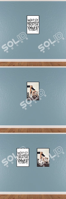 Title: Elegant Wall Art Set 3D model image 3