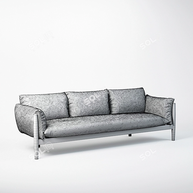 Sleek Tapio Sofa by Paola Lenti 3D model image 3