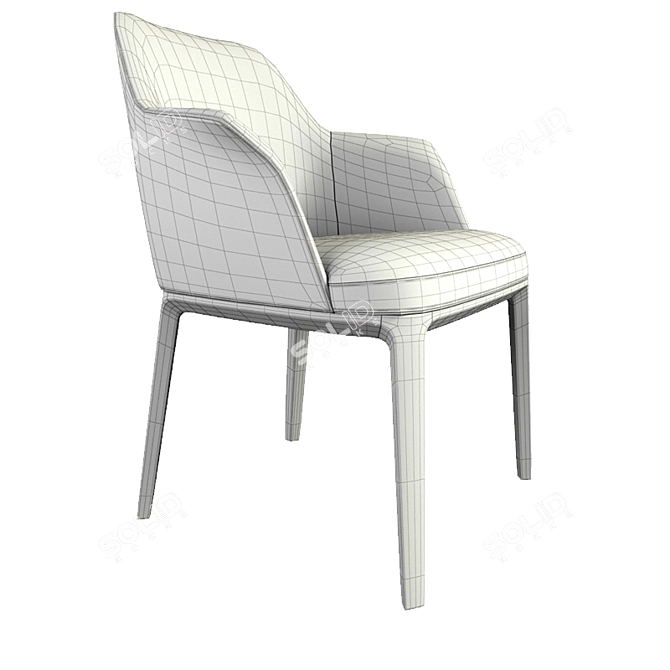 Elegant Poliform Sophie Chair 3D model image 3