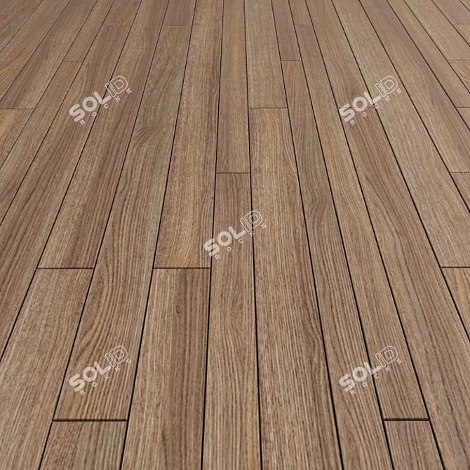 Premium Wood Boarding: 1500x60 & 1500x120mm 3D model image 2