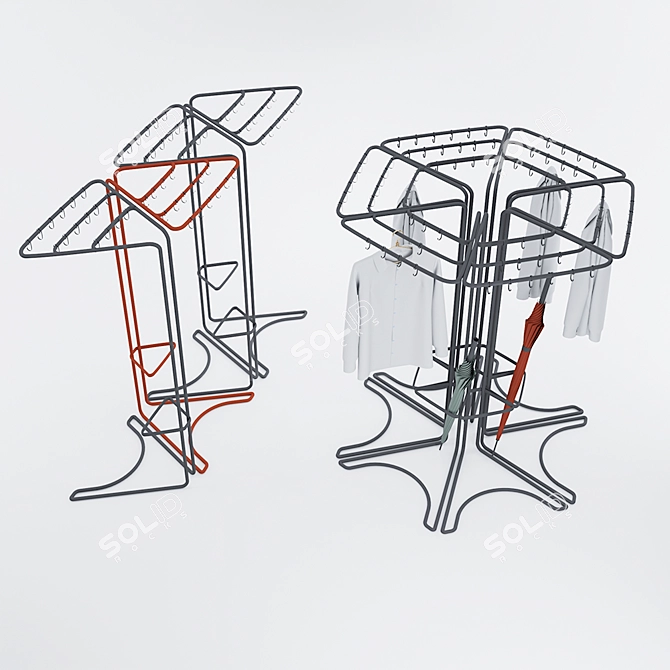 Modern R-Hanger Design 3D model image 2