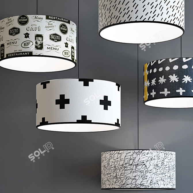 Metropolight Suspensions - Set of Five 3D model image 2