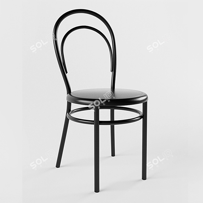 Elegant Thonet № 14 Chair 3D model image 1