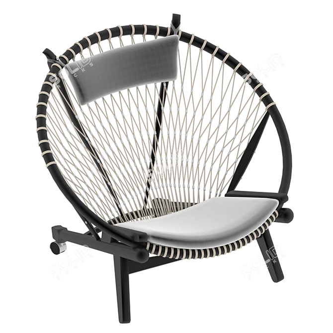 PP130 Circle Chair - Modern Elegance 3D model image 1