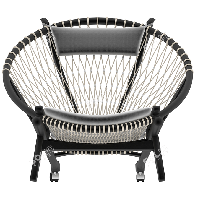 PP130 Circle Chair - Modern Elegance 3D model image 3