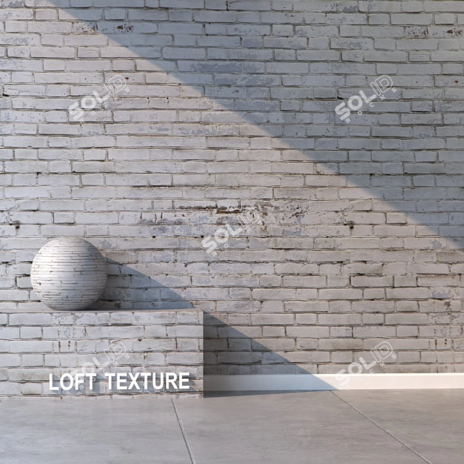 Seamless Brick Texture 4000x6000 3D model image 2