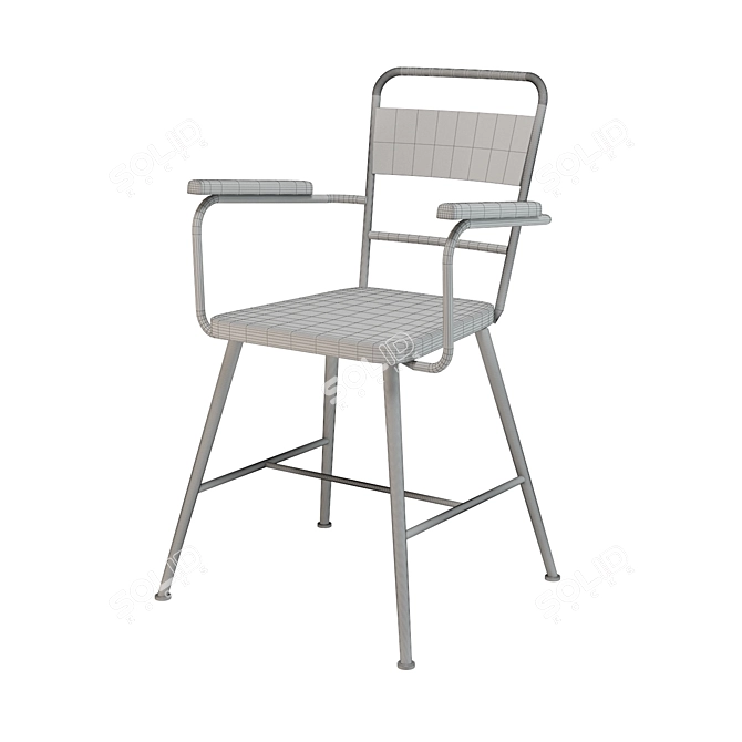 Vintage Chic Gene Chair 3D model image 2