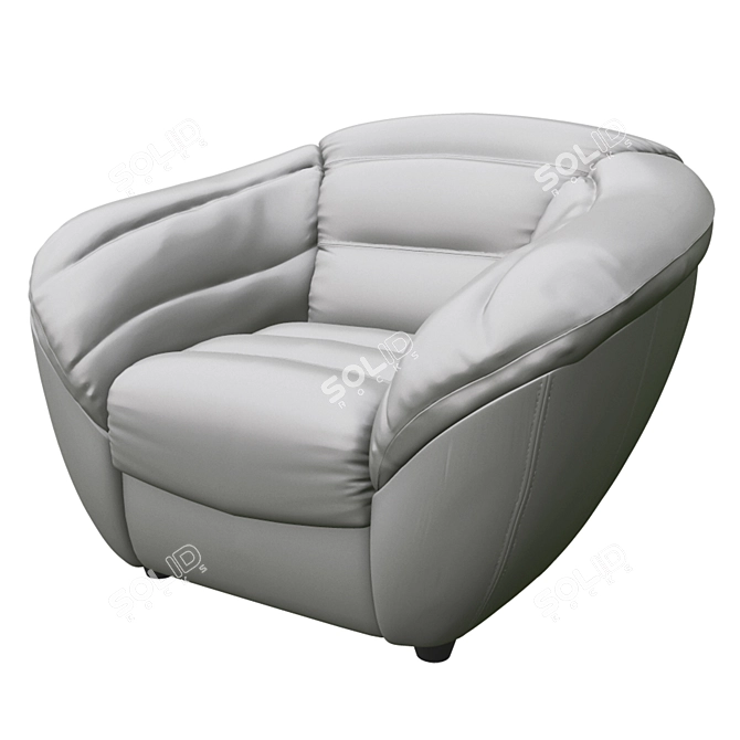 Cloud Comfort Armchair 3D model image 1