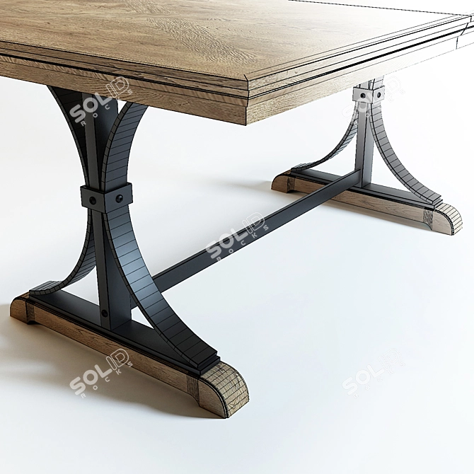 Realm Dining Table by Secret De Maison 3D model image 3