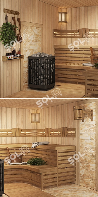 Spa Oasis Bath Set 3D model image 2