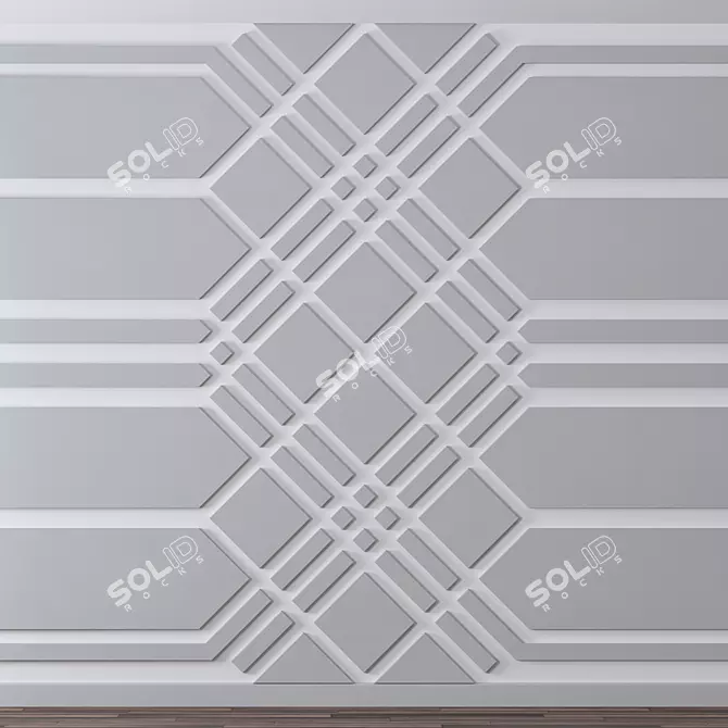 Modern 3D Wall Decor 3D model image 2