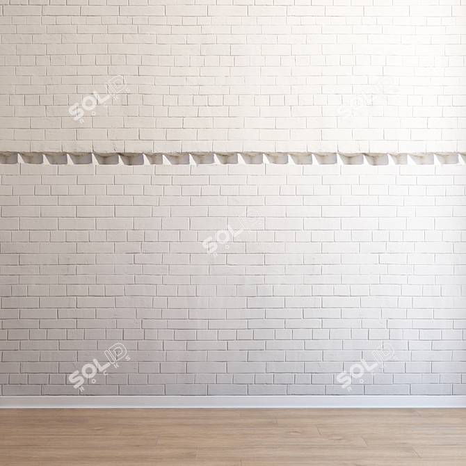 Seamless Brickwork in Ultra HD 3D model image 3