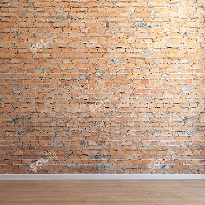 Seamless Brickwork for Interiors and Exteriors 3D model image 3