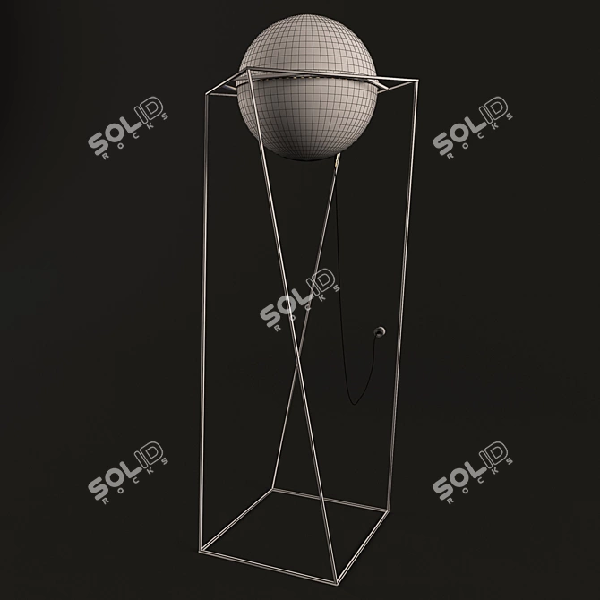 Stylish Floor Lamp with Vray  3D model image 2