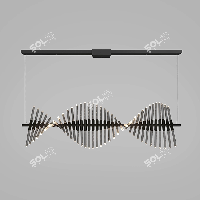 Elegant Element Pendant Light 3D model image 1